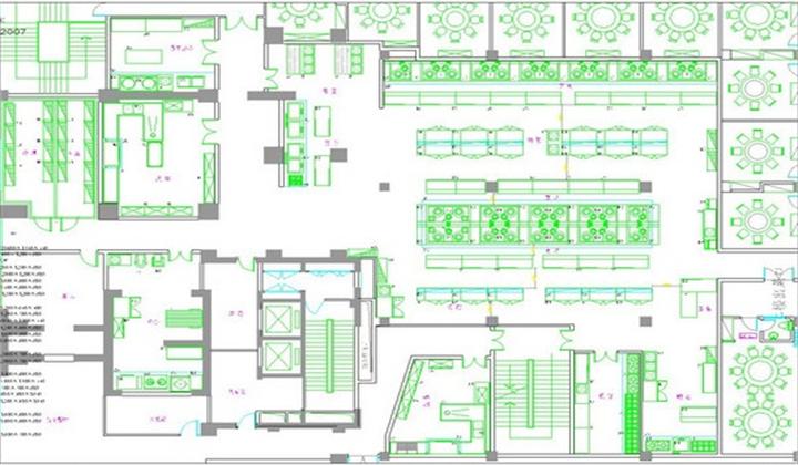 酒樓廚房平面圖4