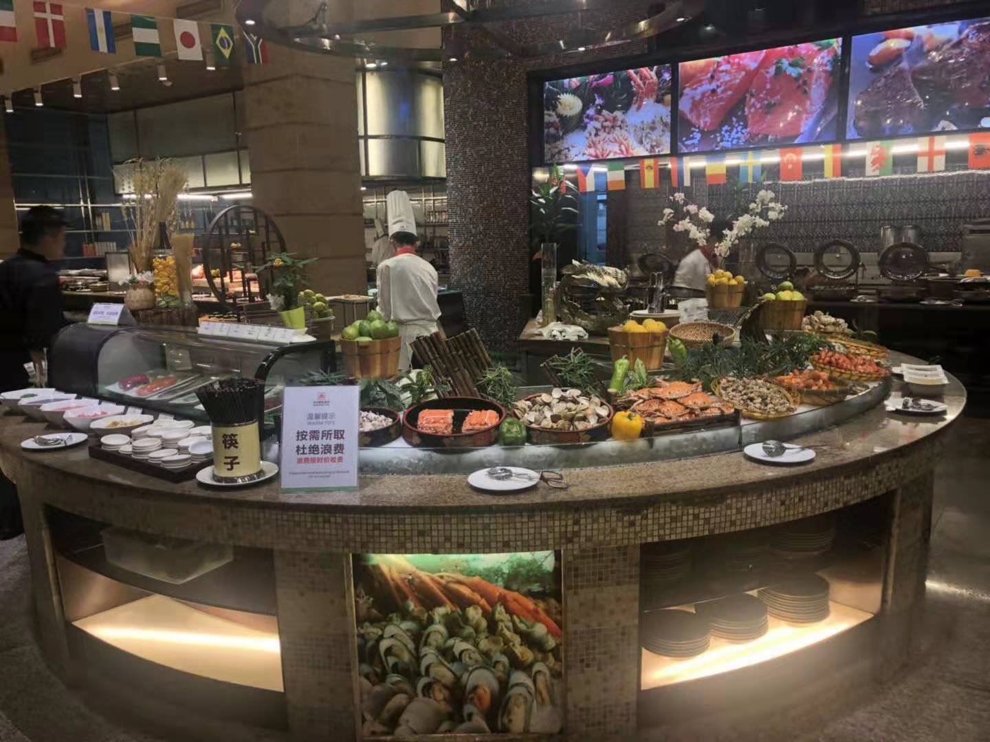 星級酒店明檔窗口